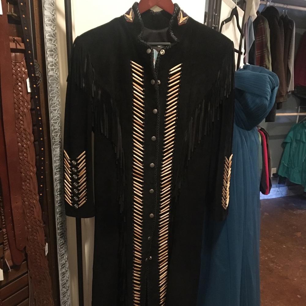 West of Santa Fe long leather jacket